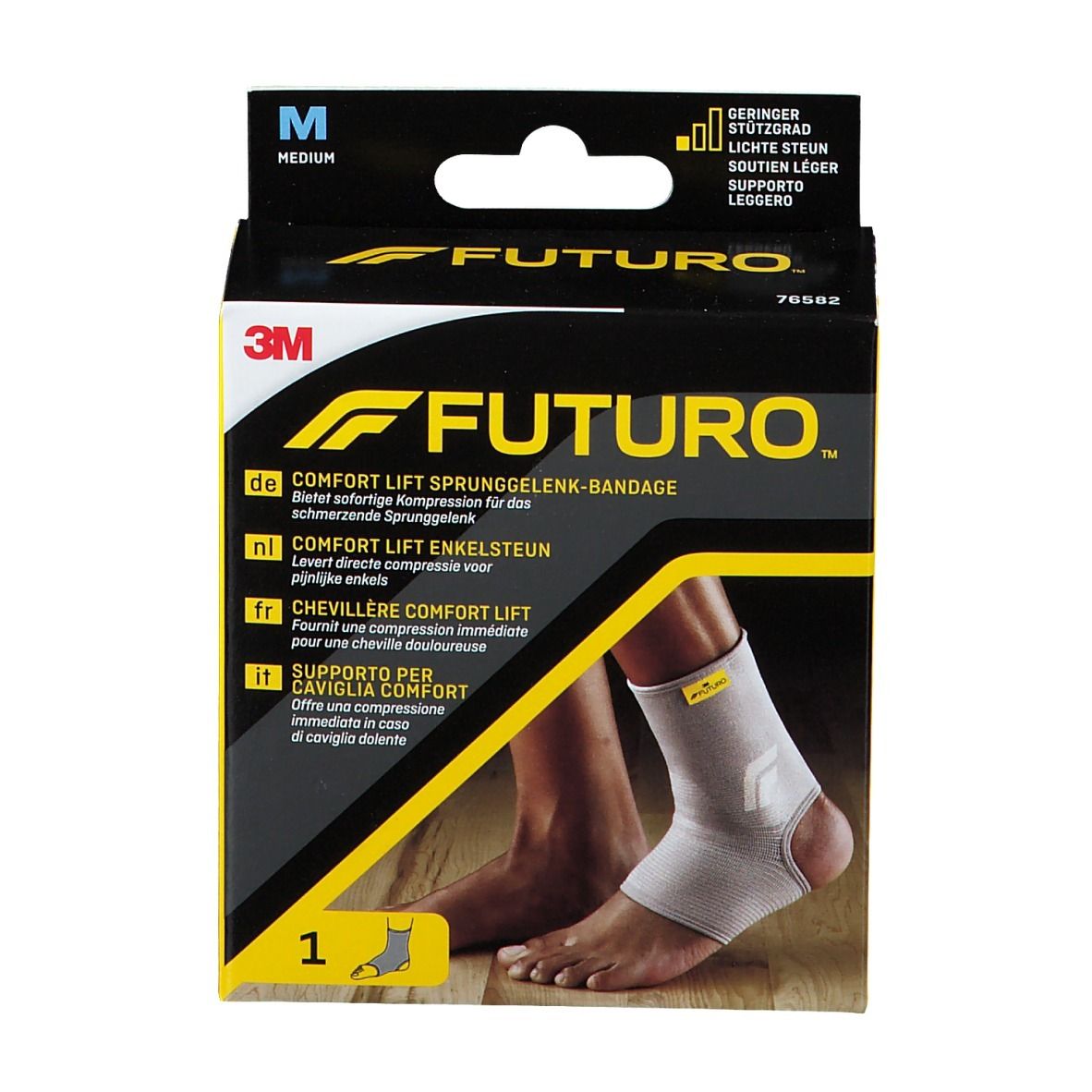 3M FUTURO Comfort Lift Elastische Knöchelbandage Größe M