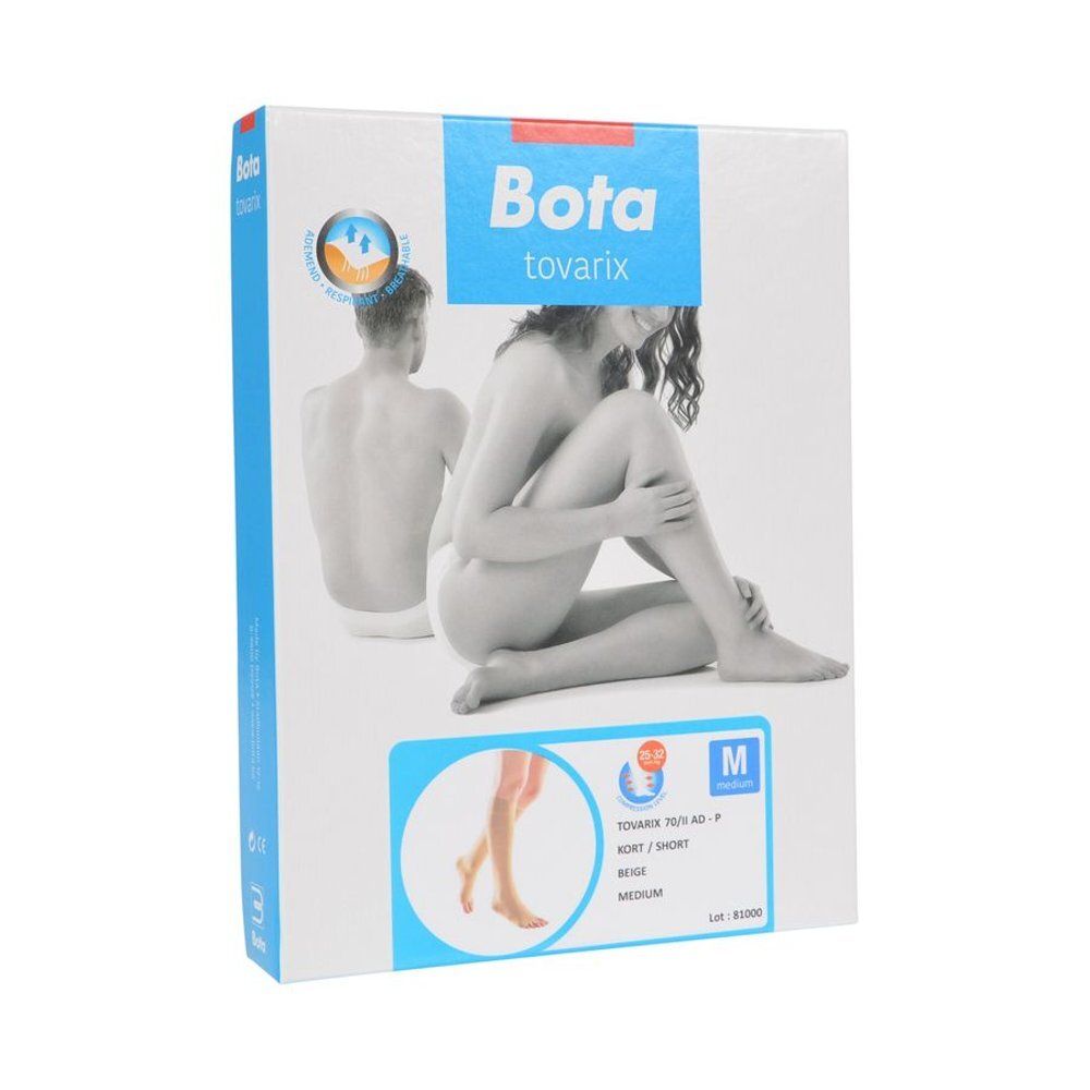 Emballage de Tovarix 70/II Kniestrumpf. Image du produit et informations. Beige, taille M.