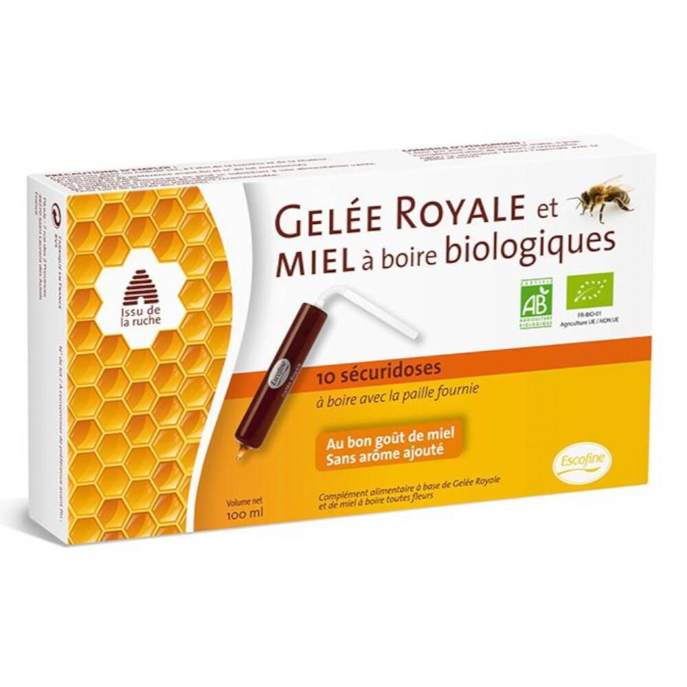 Gelée Royale & Miel à Boire Biologiques