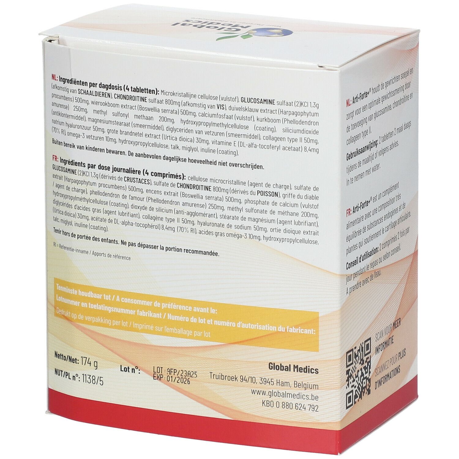 Global Medics Arti-Sport Glucosamin/Chondroitin Kollagen MSM