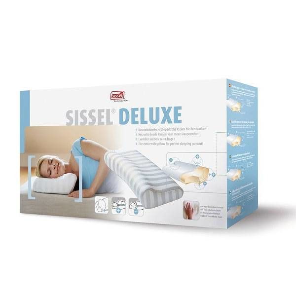 Sissel® Deluxe Oreiller à mémoire de forme + Taie satinée