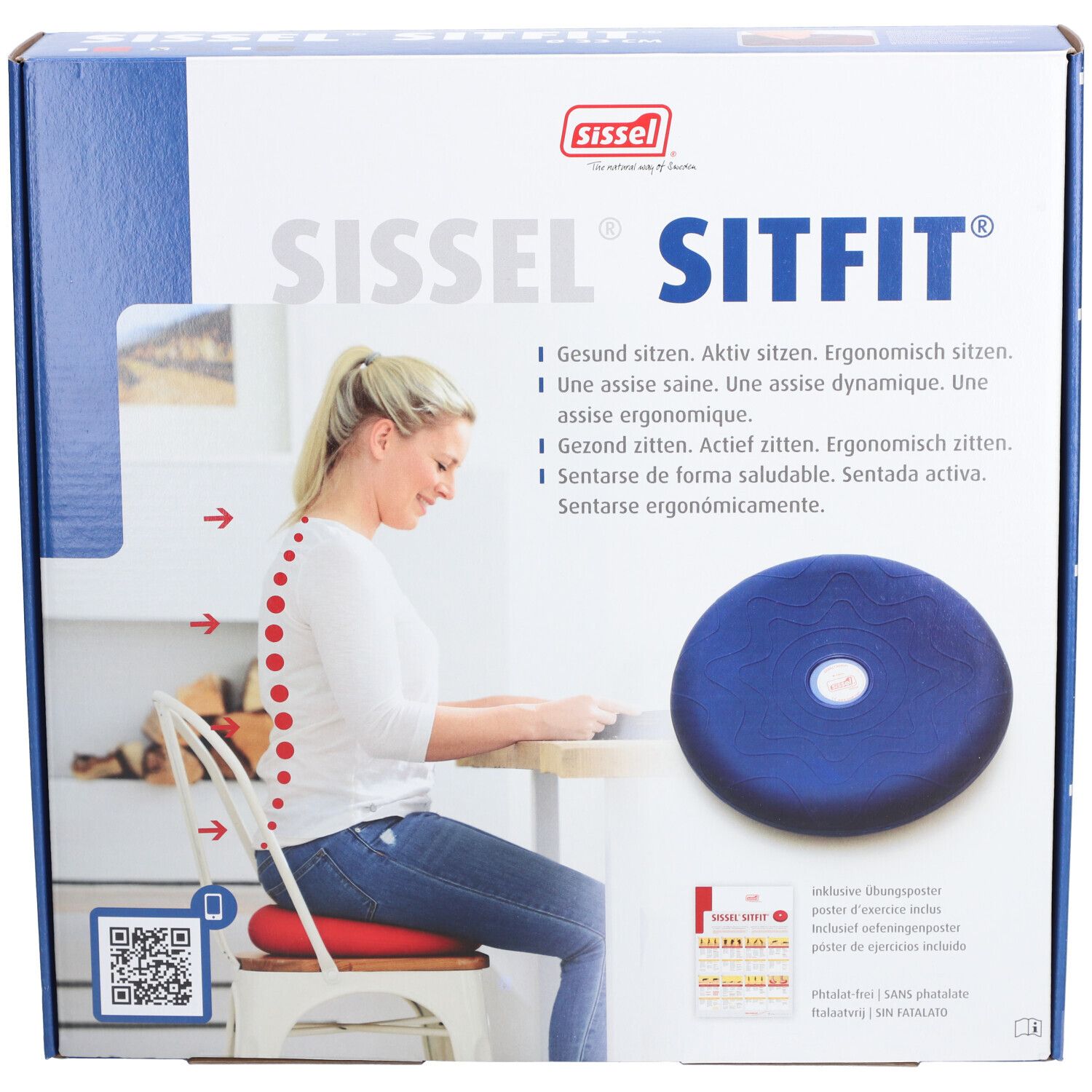 Sissel® Sitfit® Sitzkissen blau 33 cm