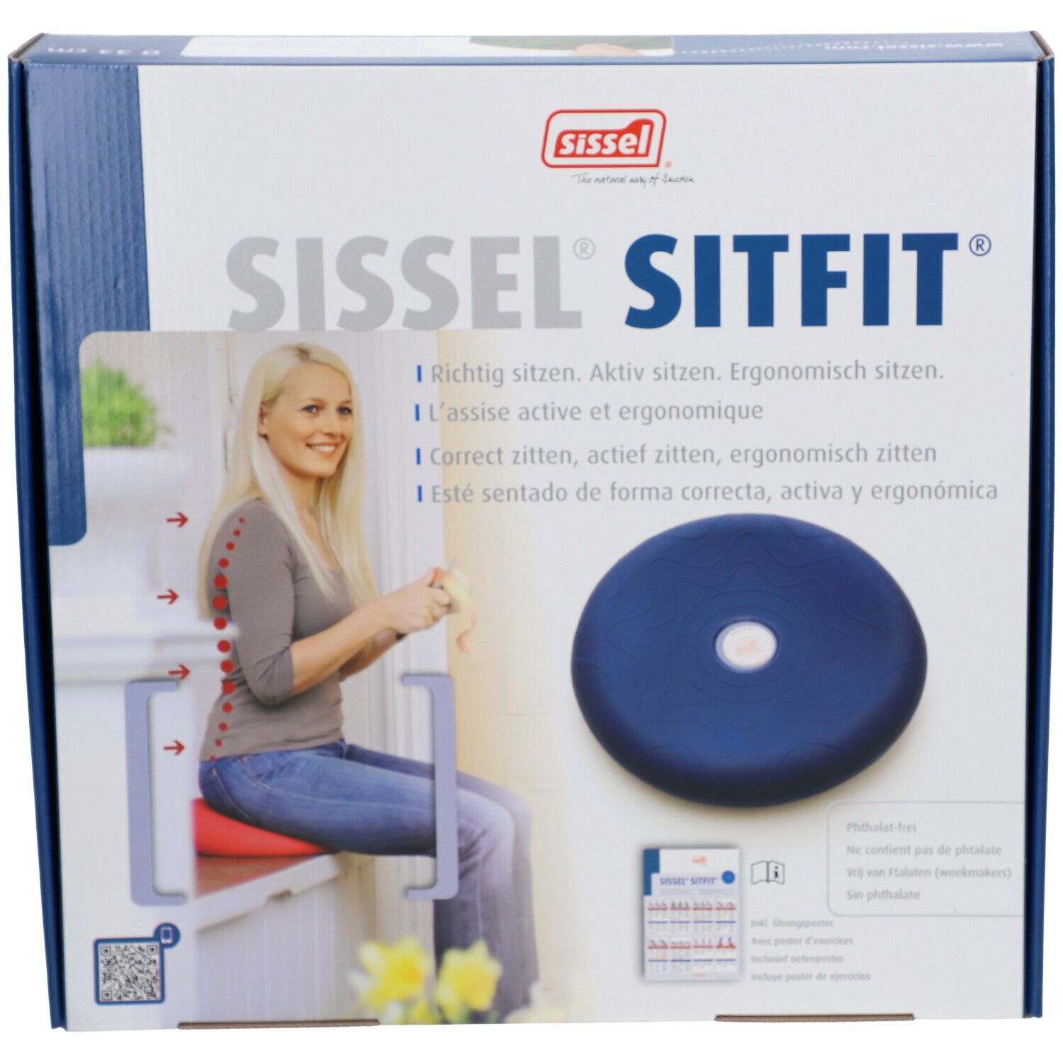 Sissel® Sitfit® Sitzkissen blau 33 cm