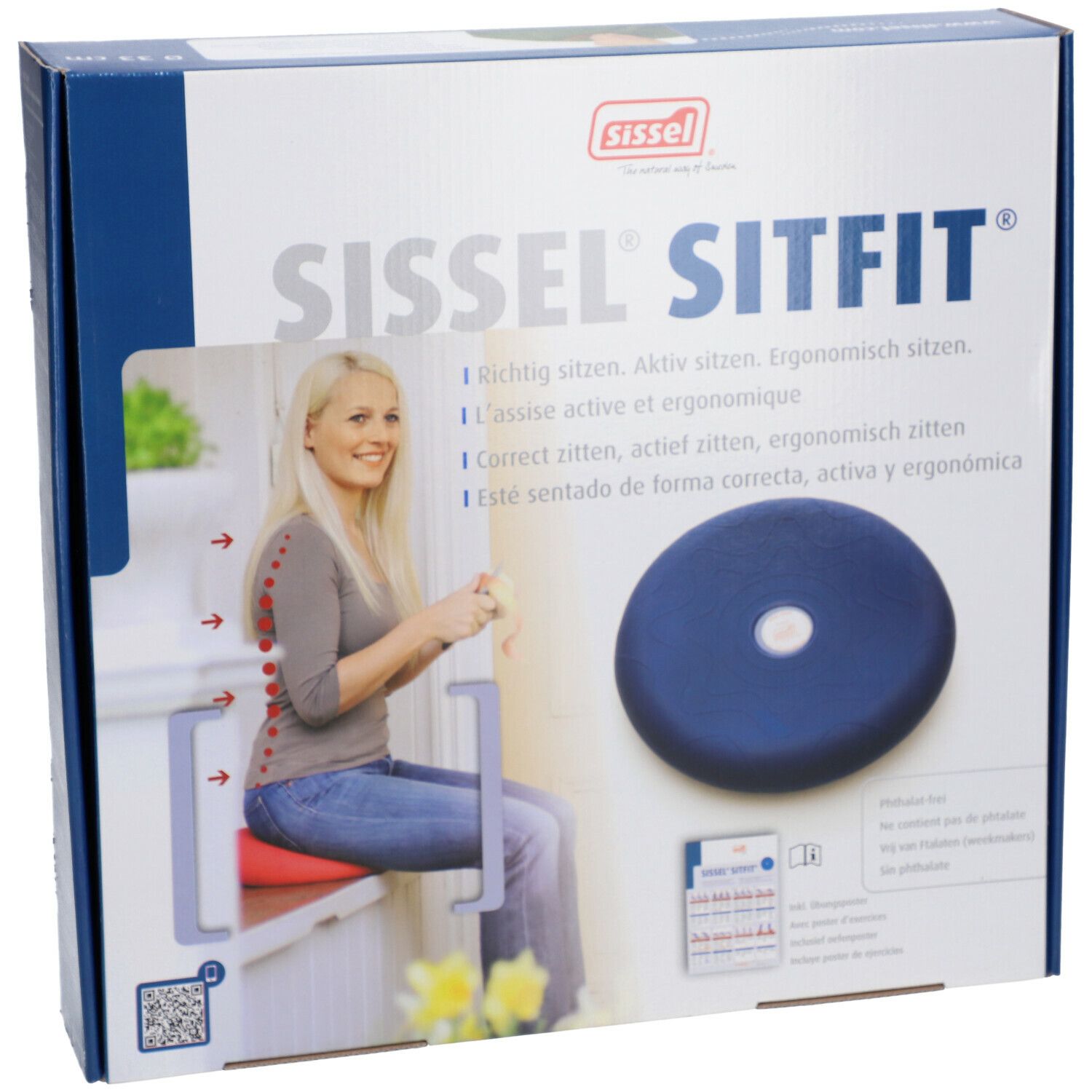 Sissel® Sitfit® Sitzkissen blau 33 cm