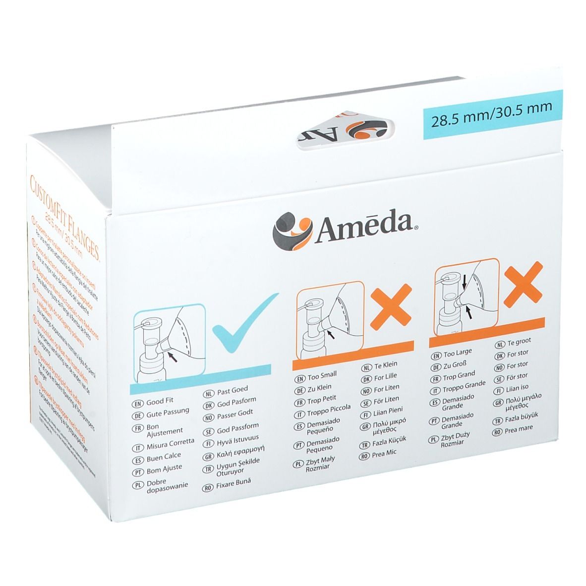 Ameda® CostumFit Flanges™ 28,5 mm / 30,5 mm