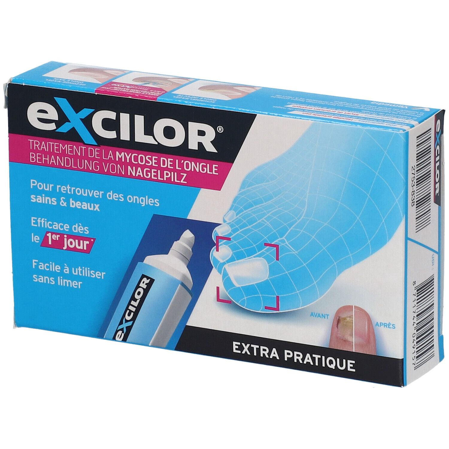 excilor® Stylo Précision - Traitement de la mycose de l'ongle