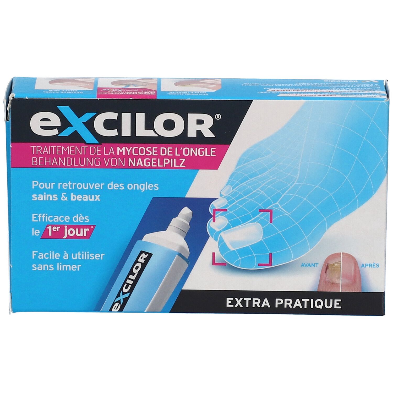 excilor® Stylo Précision - Traitement de la mycose de l'ongle