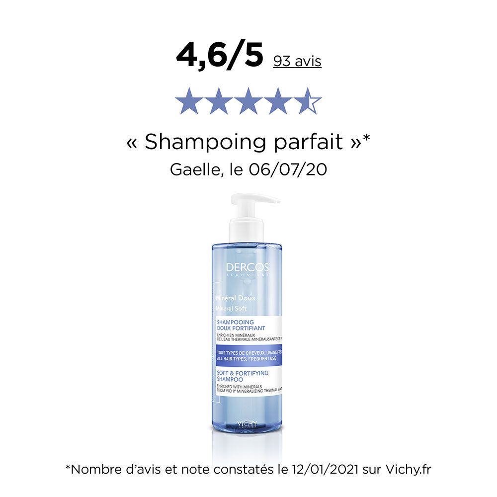 VICHY Dercos Technique Minéral Doux shampoing