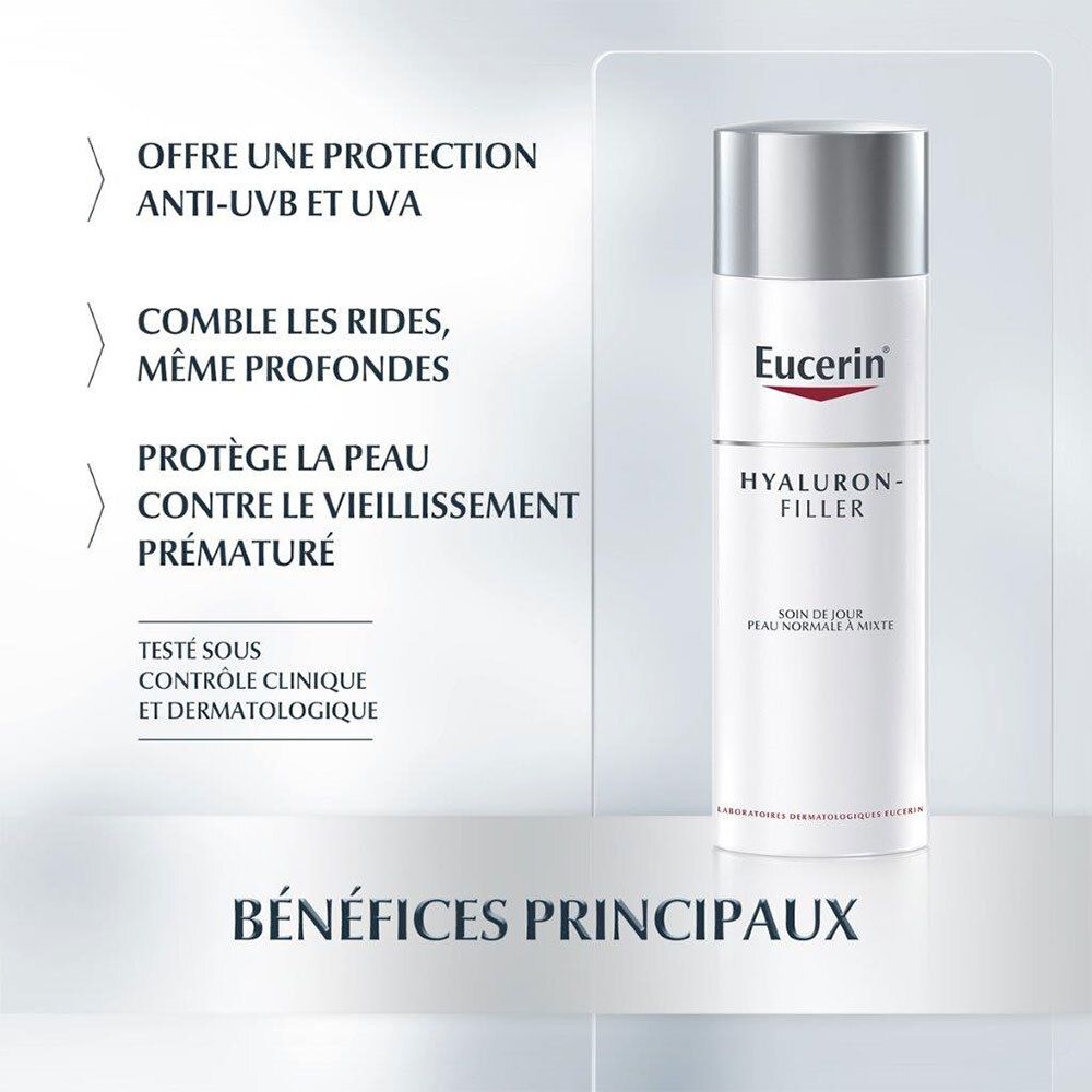 Eucerin Hyaluron-Filler Soin de jour SPF15 - Peaux normales à mixtes
