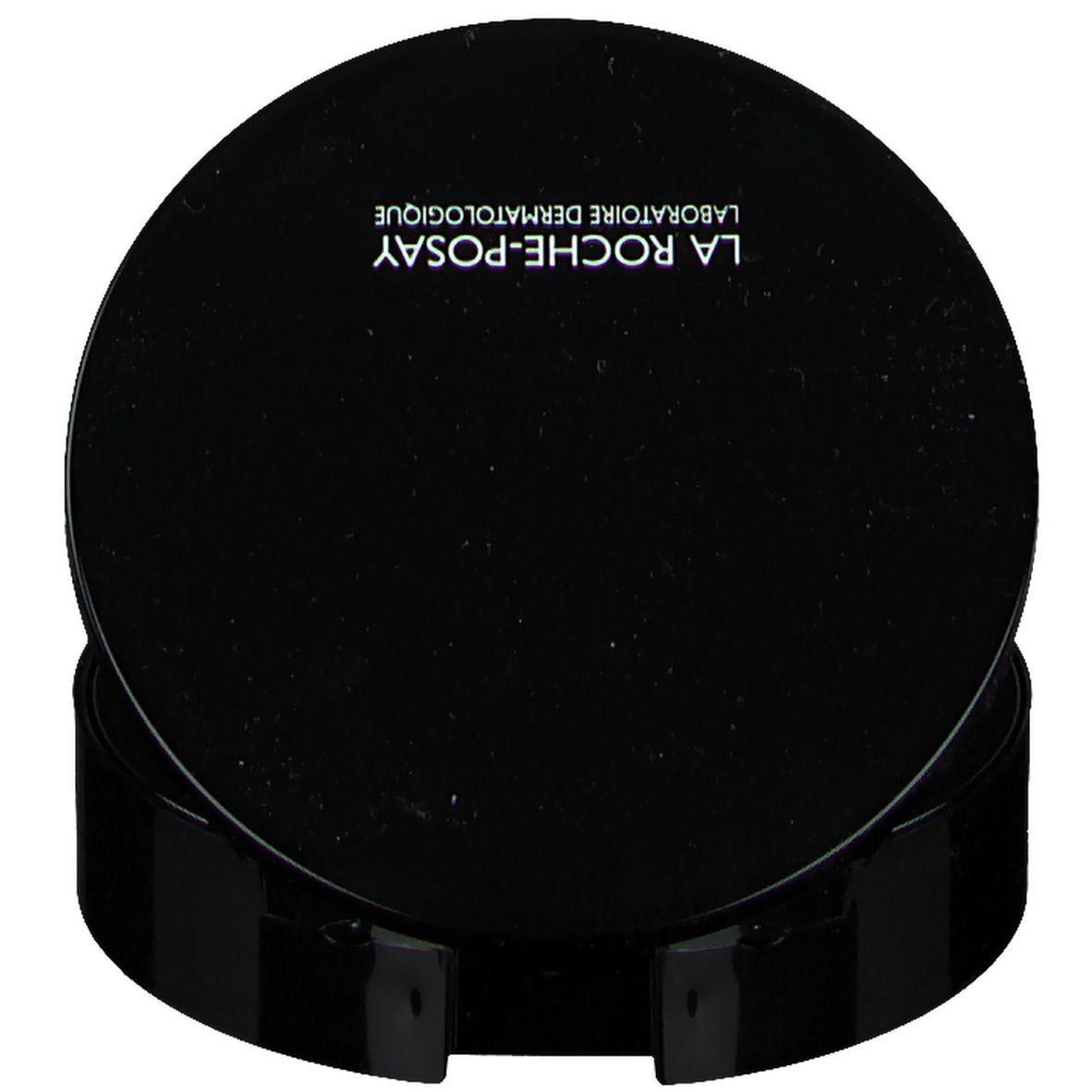 Geschlossenes Kompakt-Make-up. Schwarze Verpackung. Marke La Roche-Posay.