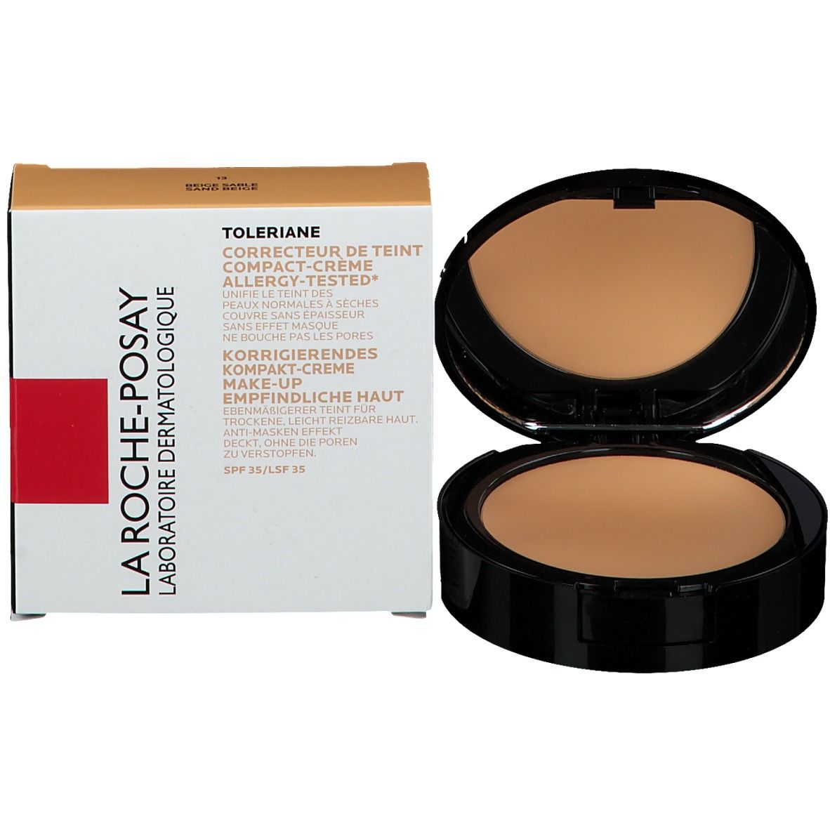 La Roche-Posay Toleriane Mineral Kompakt-Puder Make-Up mit LSF 25  Beige Sable Nr. 13