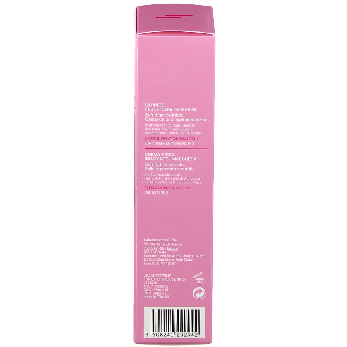 LIERAC MASQUE CONFORT cremige Feuchtigkeitsmaske