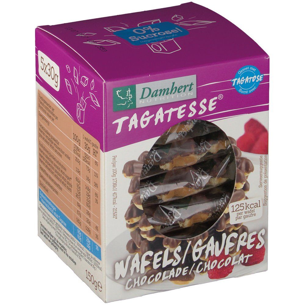 Damhert TAGATESSE® Waffeln mit Schokolade