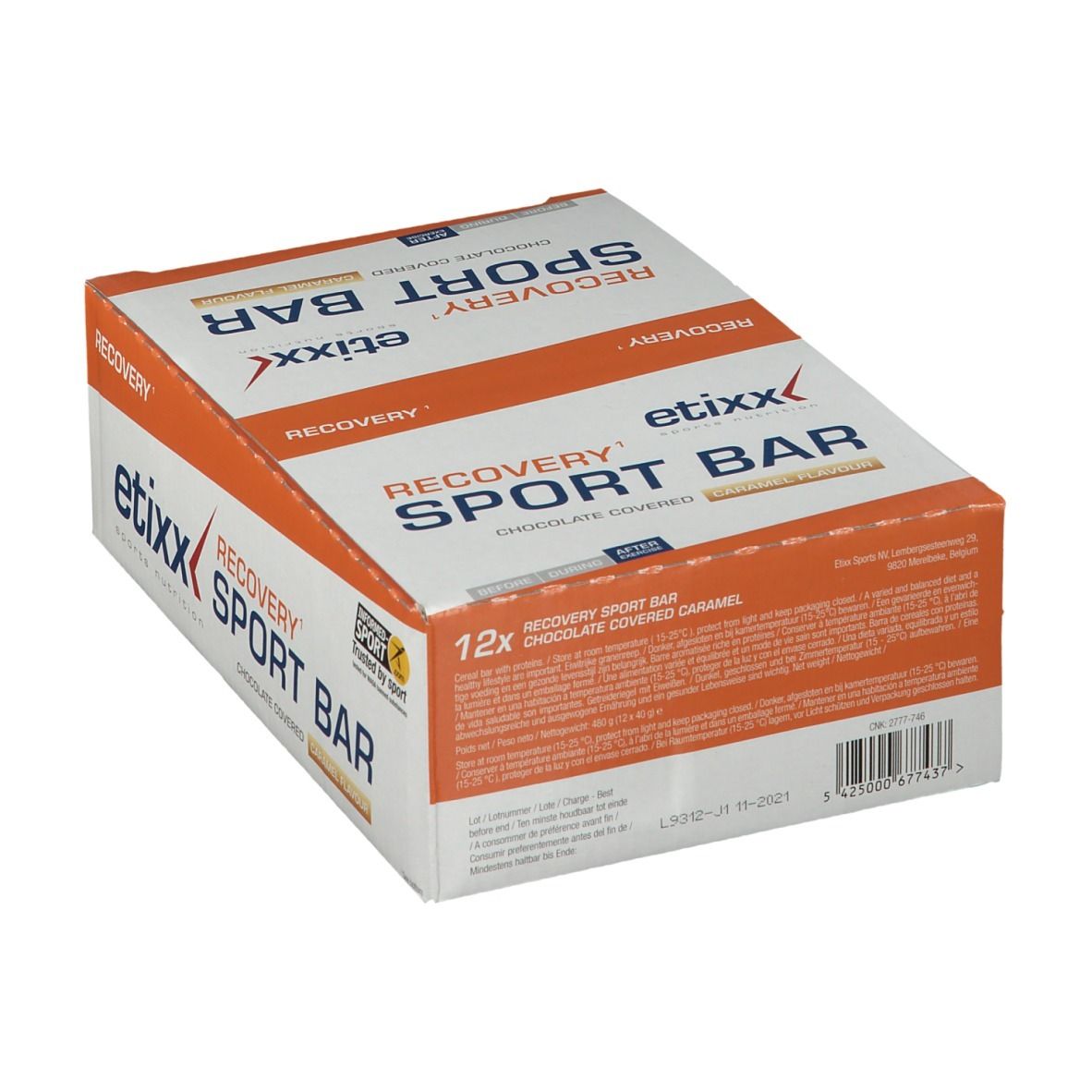 etixx Recovery Sport Bar Karamell Geschmack
