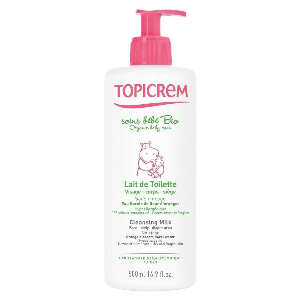 Topicrem Soins Bébé Bio Lait de Toilette