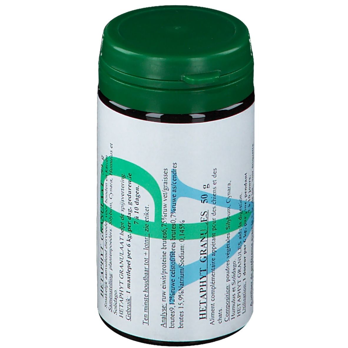 HETAPHYT GRANULAT ES 50g Dose für Hunde und Katzen.