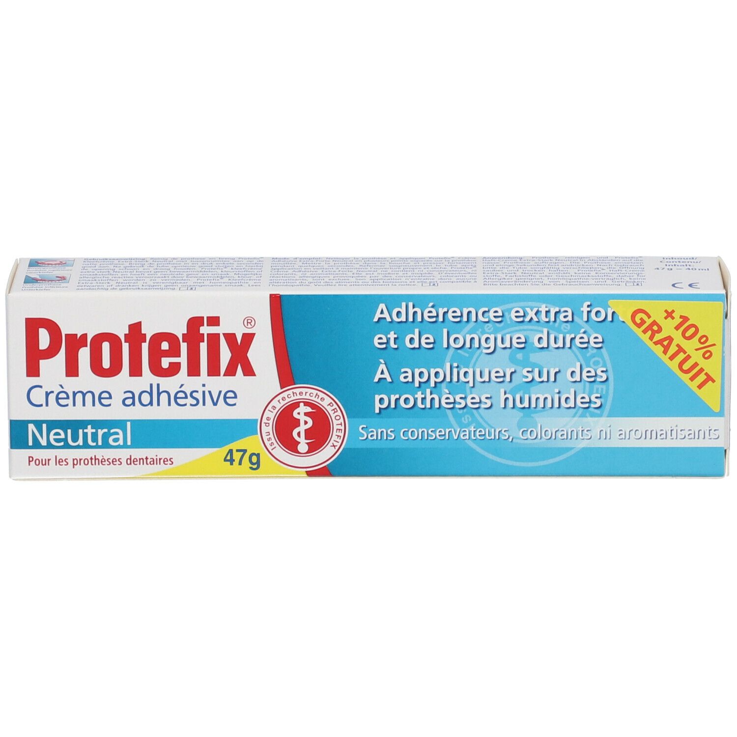 Protefix® Crème adhésive Neutral + 10 % offert