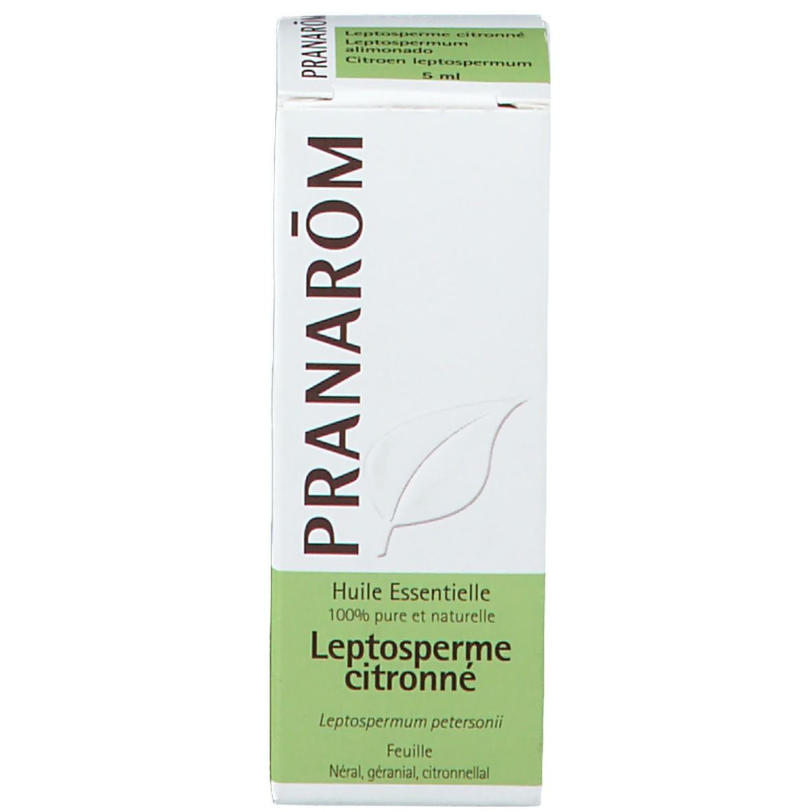 Produktverpackung. Karton mit Produktnamen und Informationen. Marke PRANAROM.