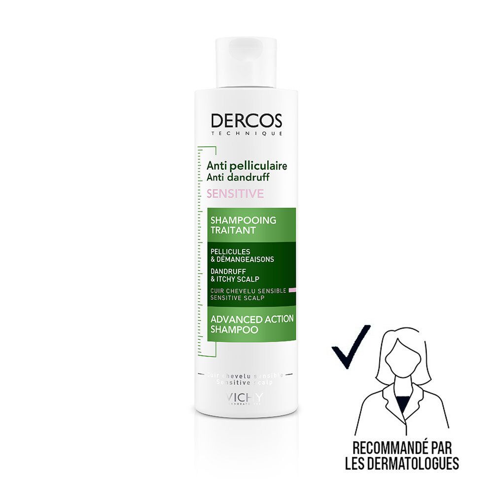 VICHY Dercos Technique Anti-Pelliculaire Sensitive Shampooing Traitant