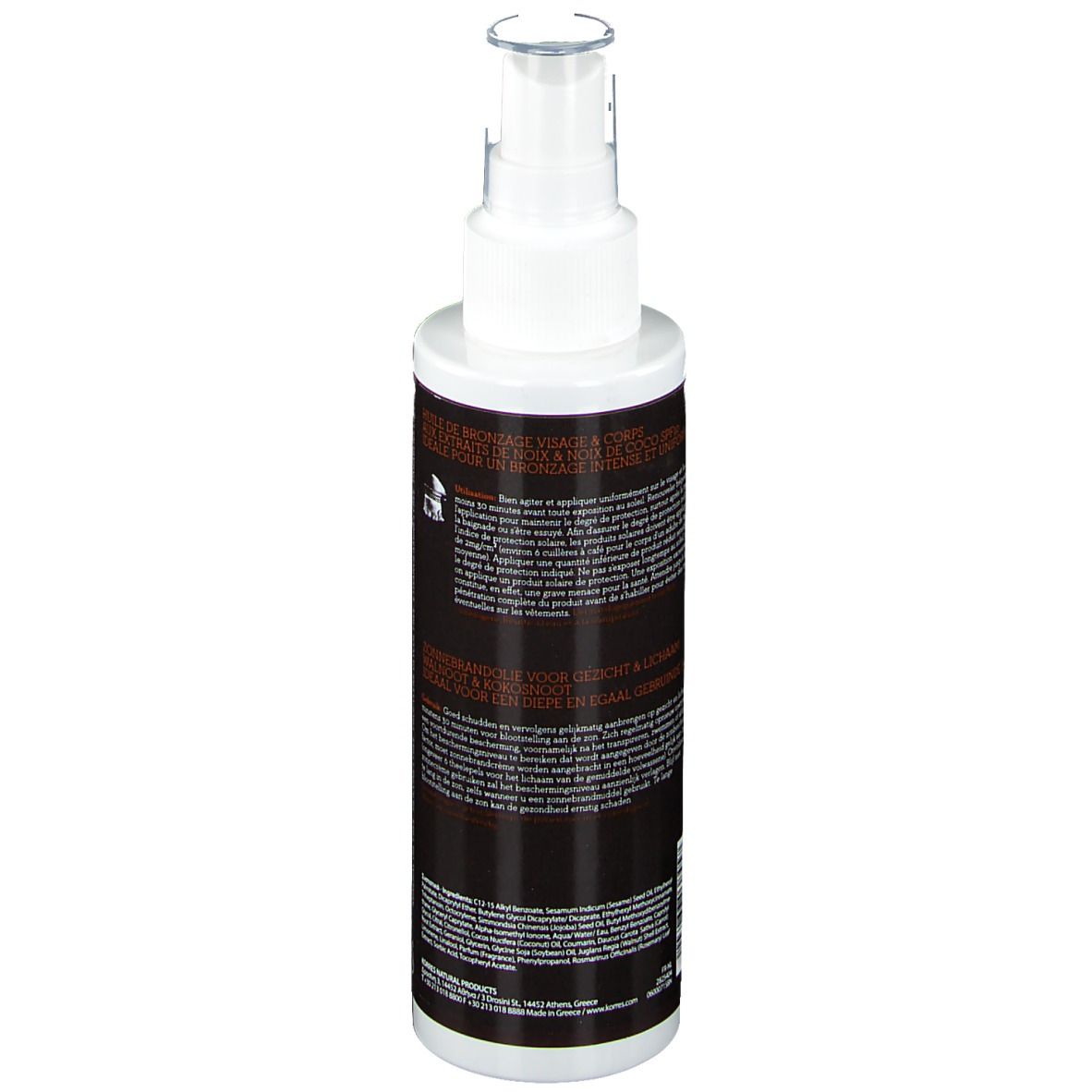 KORRES® Huile de bronzage Noix & noix de coco SPF10