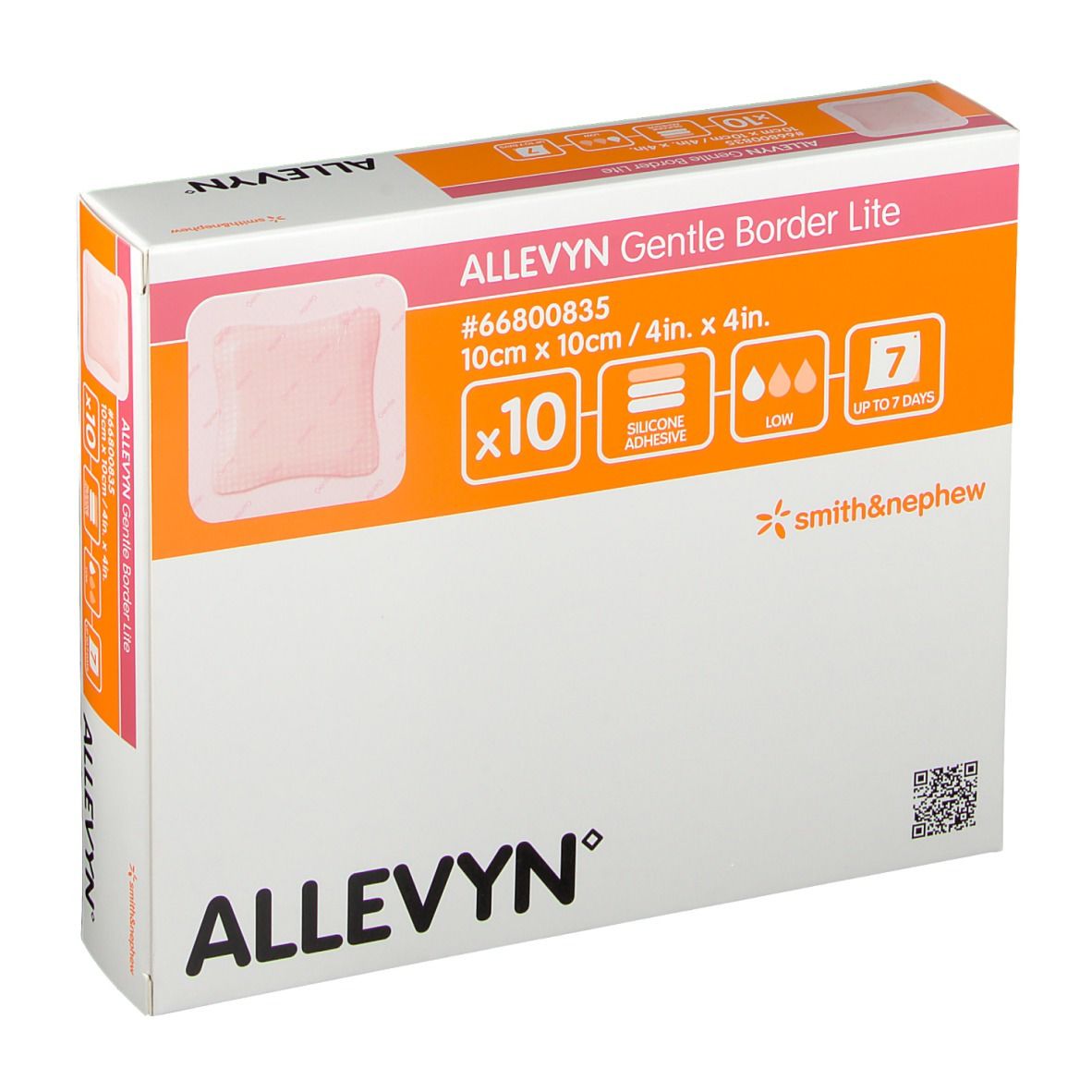 smith & nephew ALLEVYN Gentle Border Lite Schaumverband 10 x 10 cm