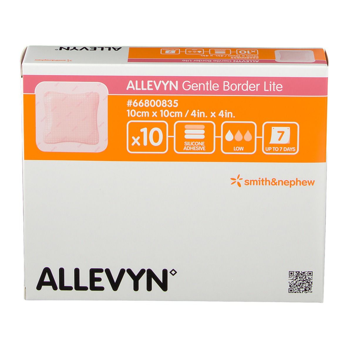 smith & nephew ALLEVYN Gentle Border Lite Schaumverband 10 x 10 cm