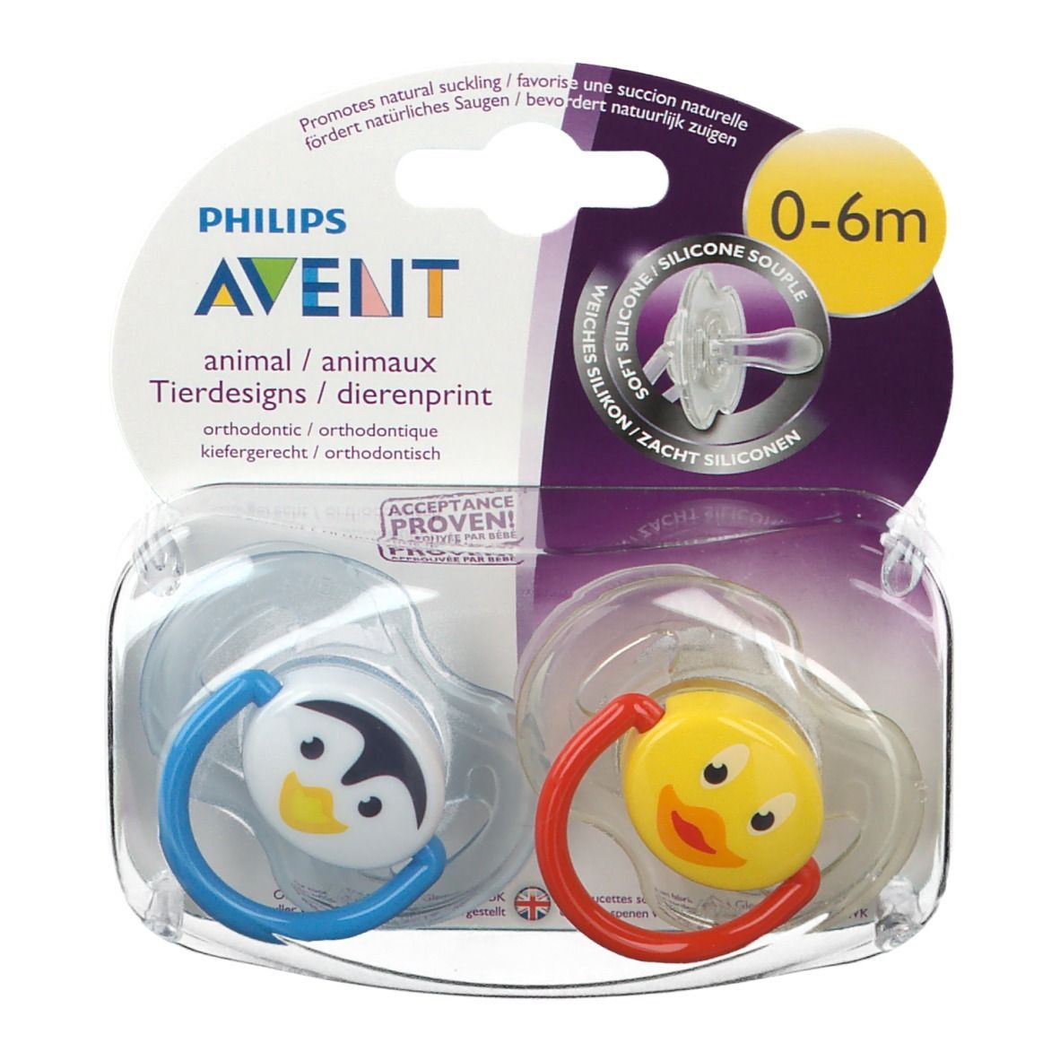 Philips® AVENT Freeflow Beruhigungssauger Tiermotive 0-6 Monate