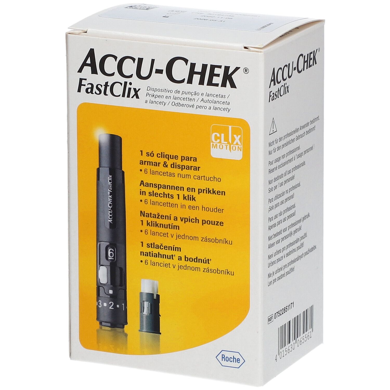 ACCU-CHEK® FastClix Stechhilfe + Kartusche mit 6 Lanzetten