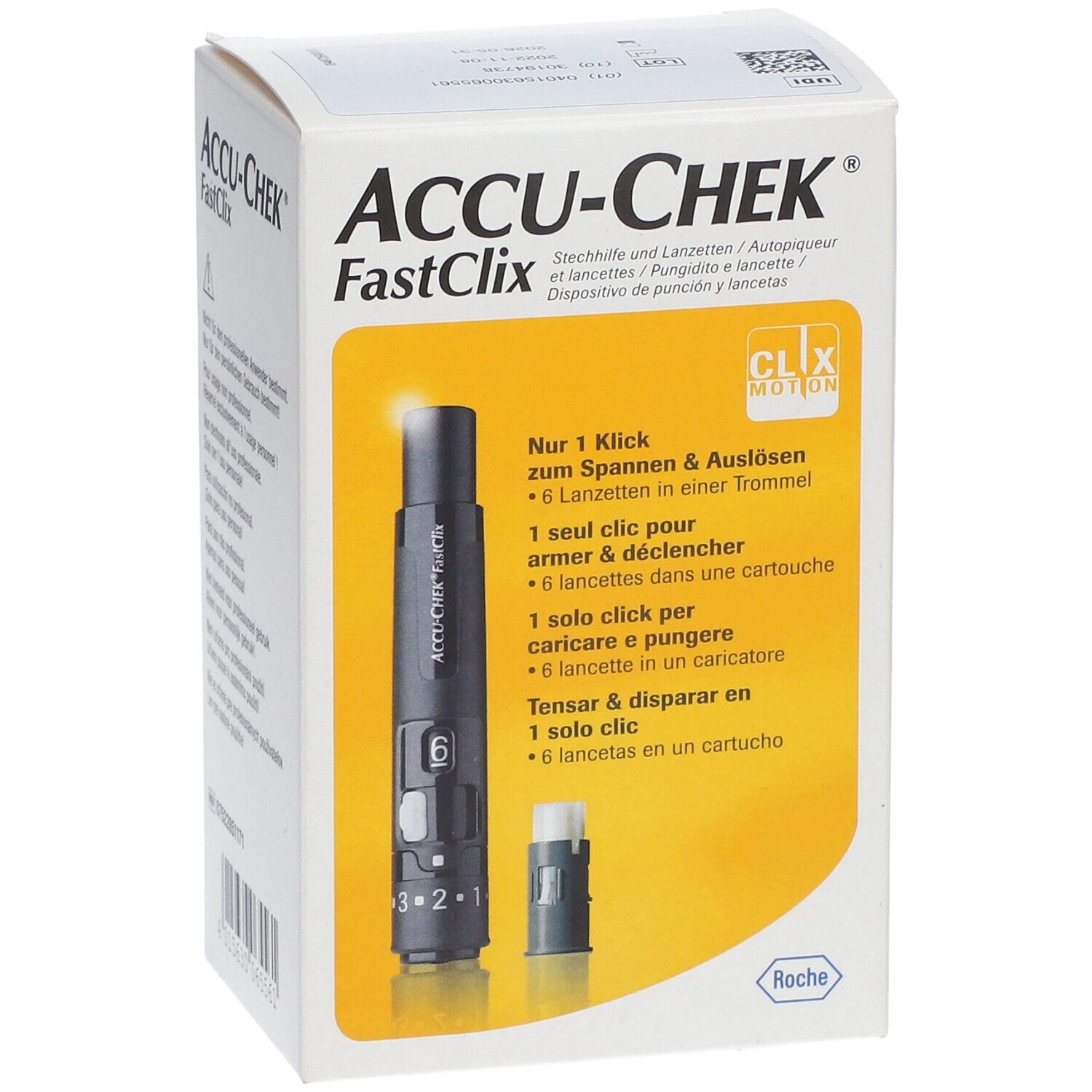 ACCU-CHEK® FastClix AutoPiqueur + Cartouche de 6 Lancettes