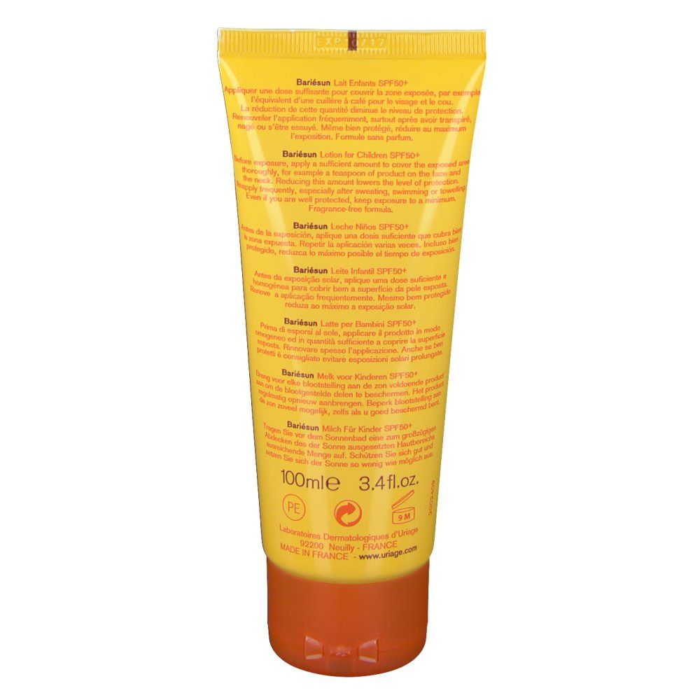 Uriage Bariésun Lait enfant SPF50+ Sans parfum