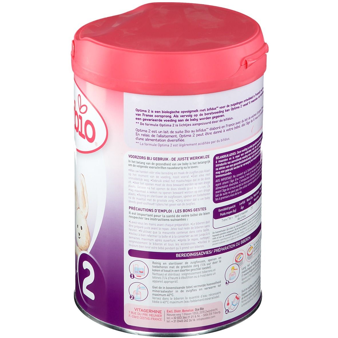 babybio® Optima 2 Folgemilch +6