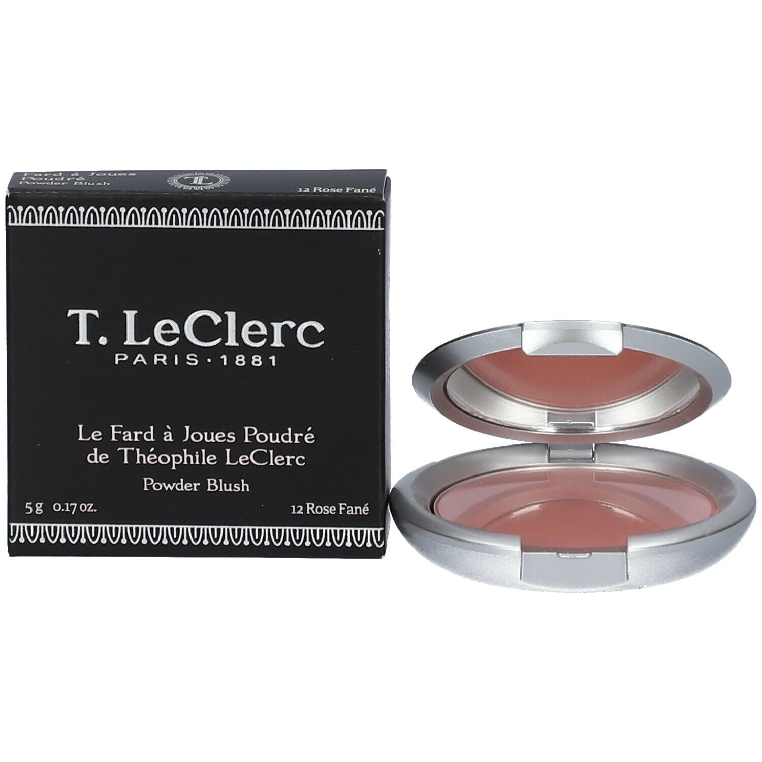 T.LeClerc Fard à Joues Poudré 12 Rose fané