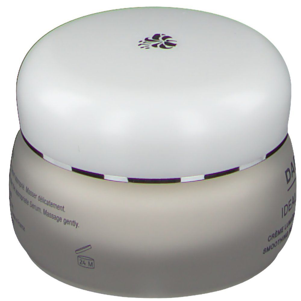 Creme-Tiegel mit weißem Deckel. Auf dem Tiegel steht "IDEAL RESOURCE".