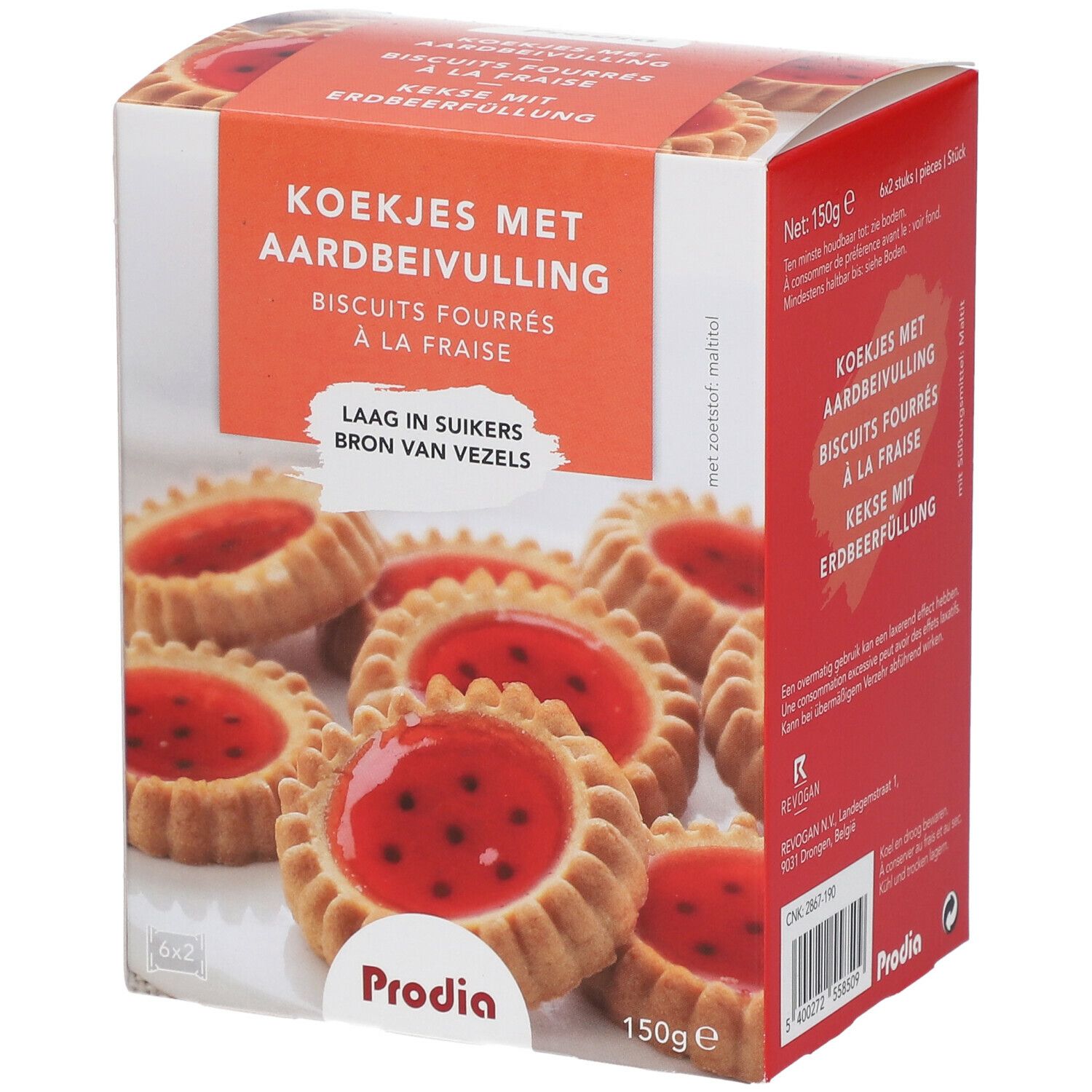 Prodia Biscuits fourrés à la fraise