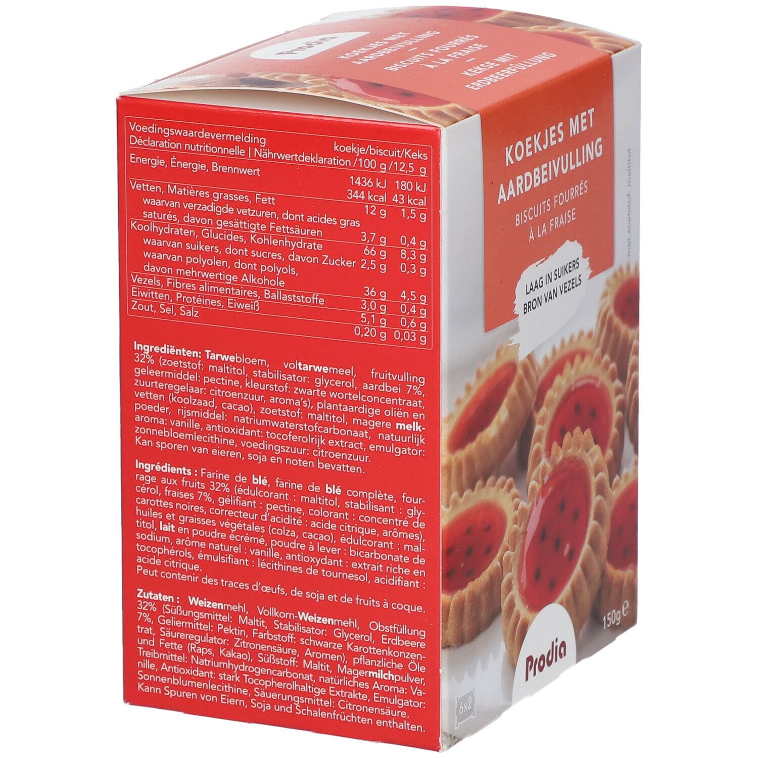 Prodia Biscuits fourrés à la fraise