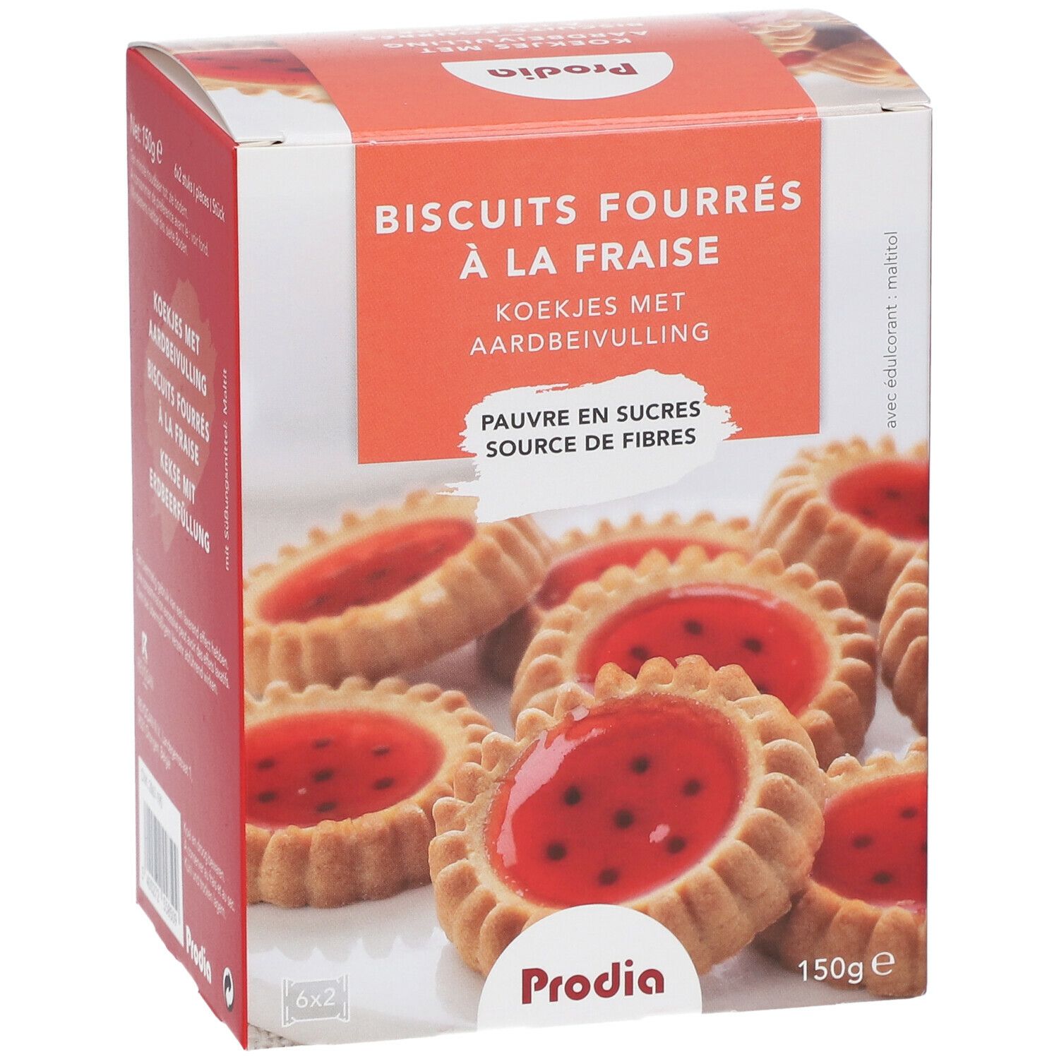 Prodia Biscuits fourrés à la fraise