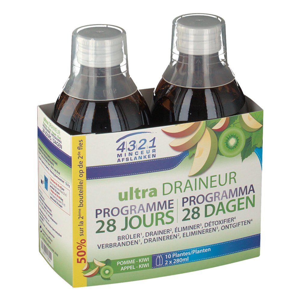 4321 Abmagern Draineur Apfel-Kiwi Duo Promo
