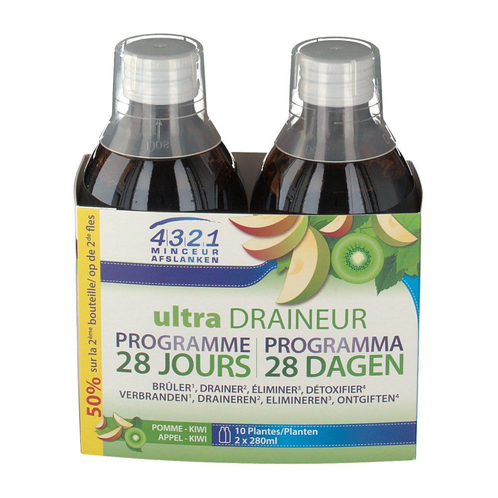 4321 Abmagern Draineur Apfel-Kiwi Duo Promo