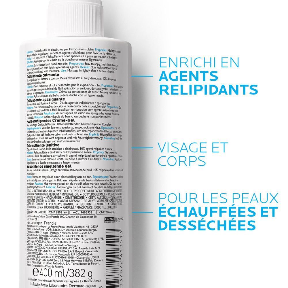 LA ROCHE POSAY POSTHELIOS Gel fondant après-soleil réparateur