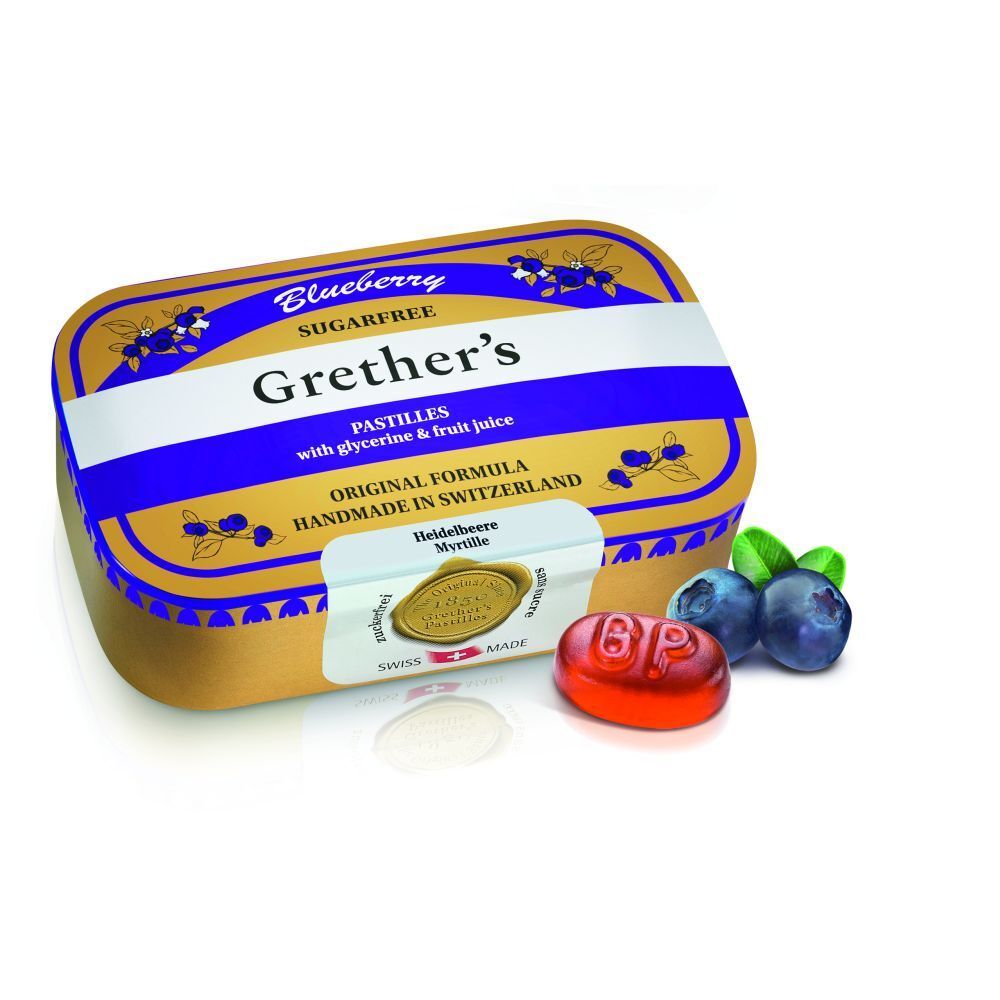 Grether's Blueberry zuckerfreie Pastillen