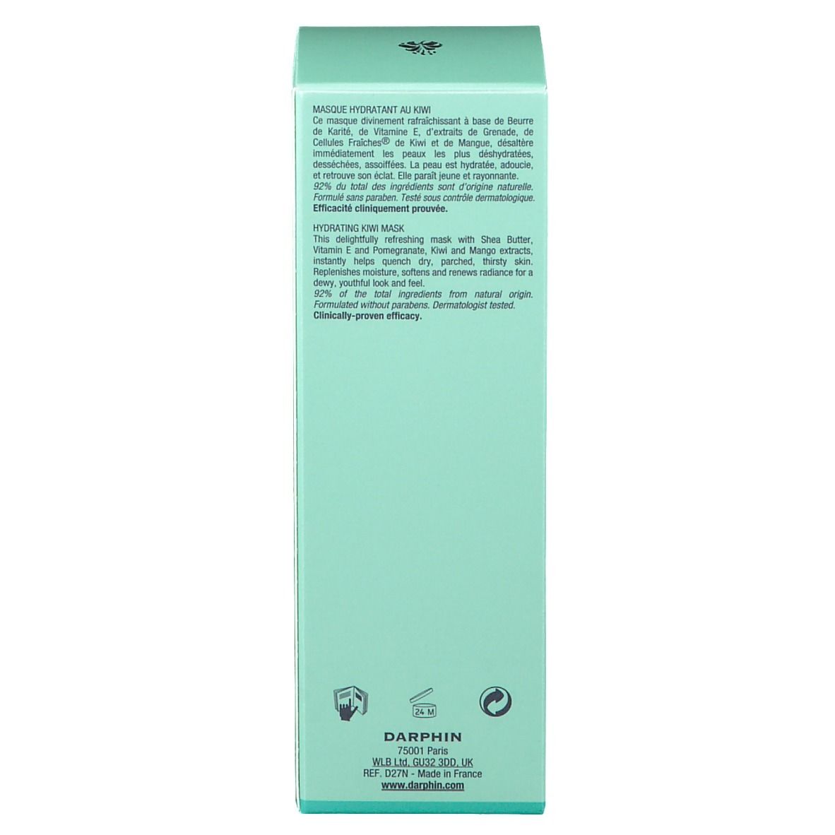 DARPHIN Masque Hydratant Au Kiwi