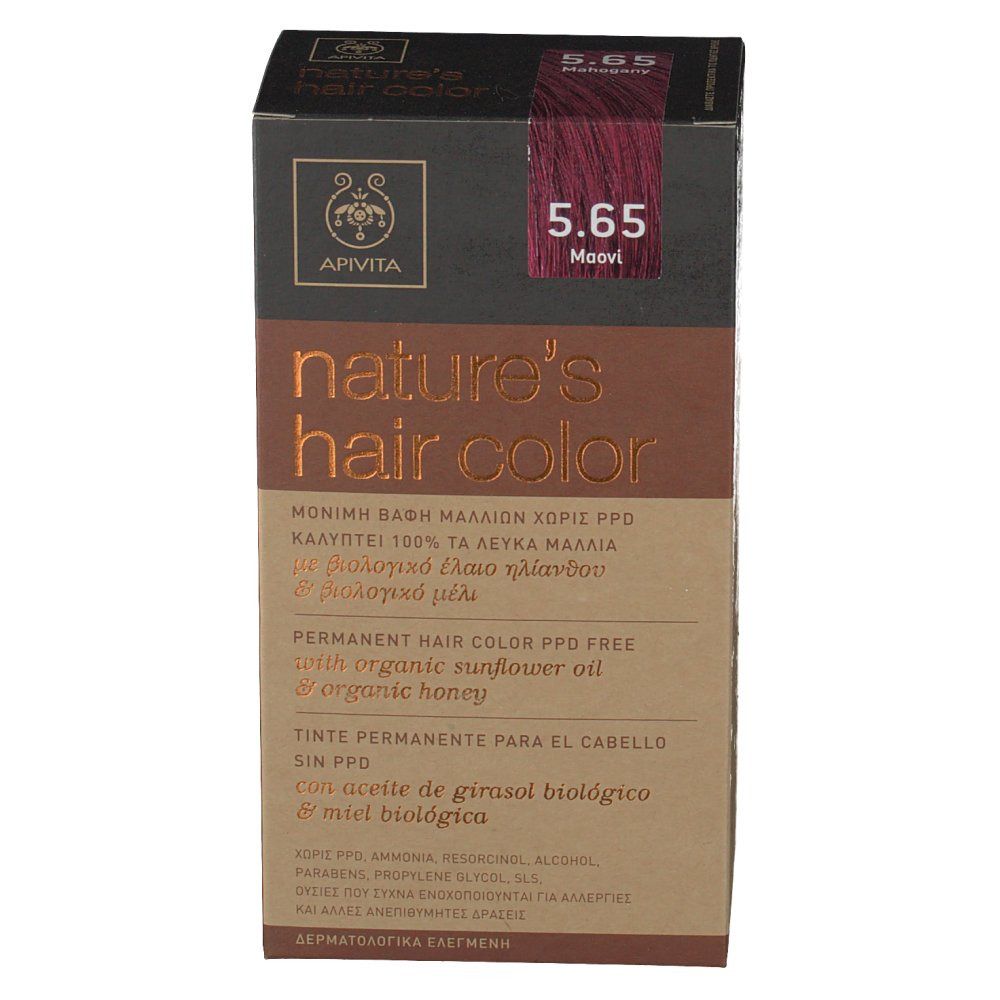 Apivita Coloration Capillaire N5.65 Acajou 1 pièce