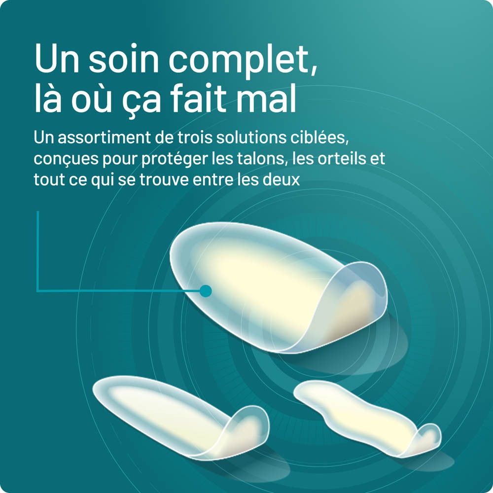 Compeed® Mixpack. Emballage dans une poche, un sac ou une trousse de premiers soins.