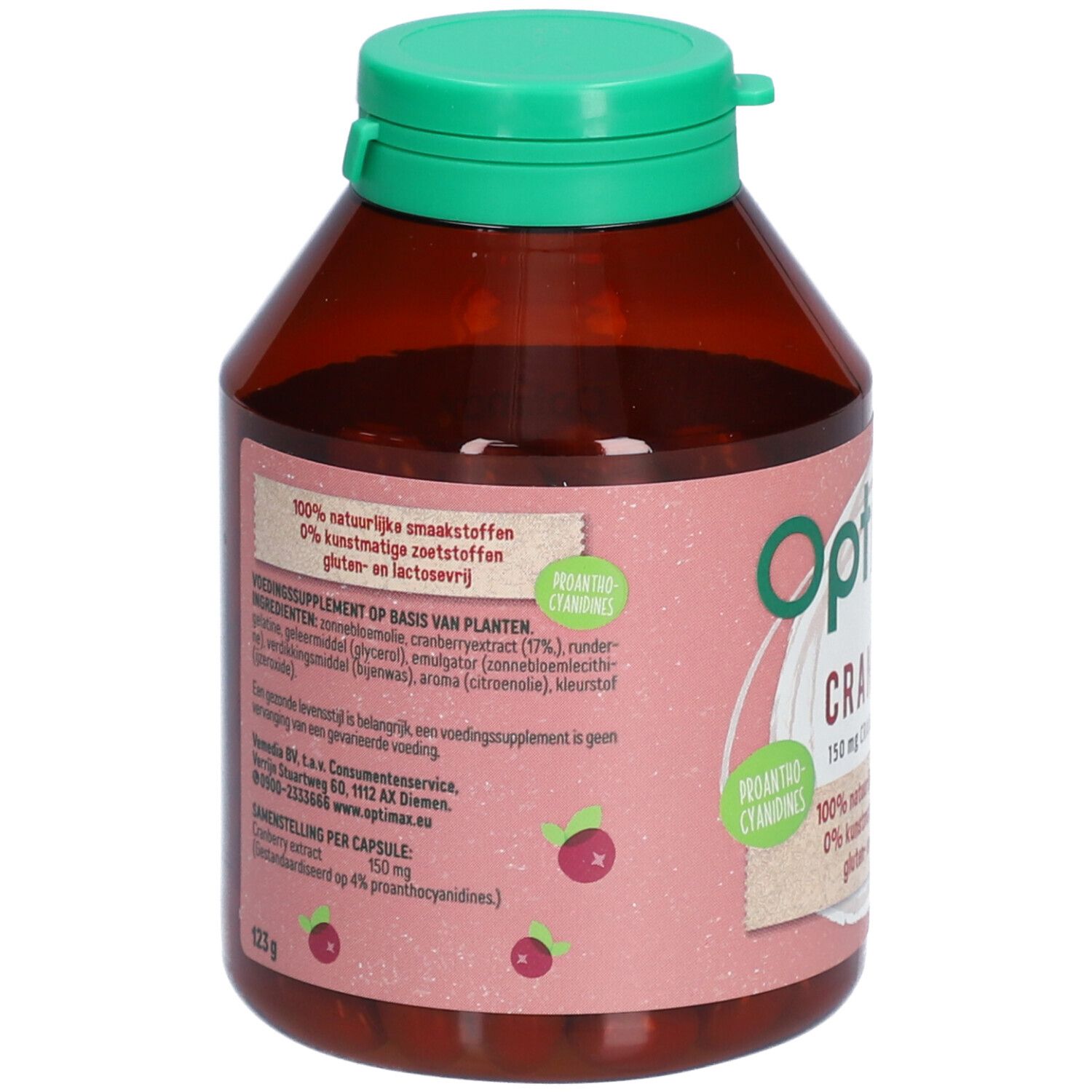 Optimax Plus Cysticare Cranberry Femme