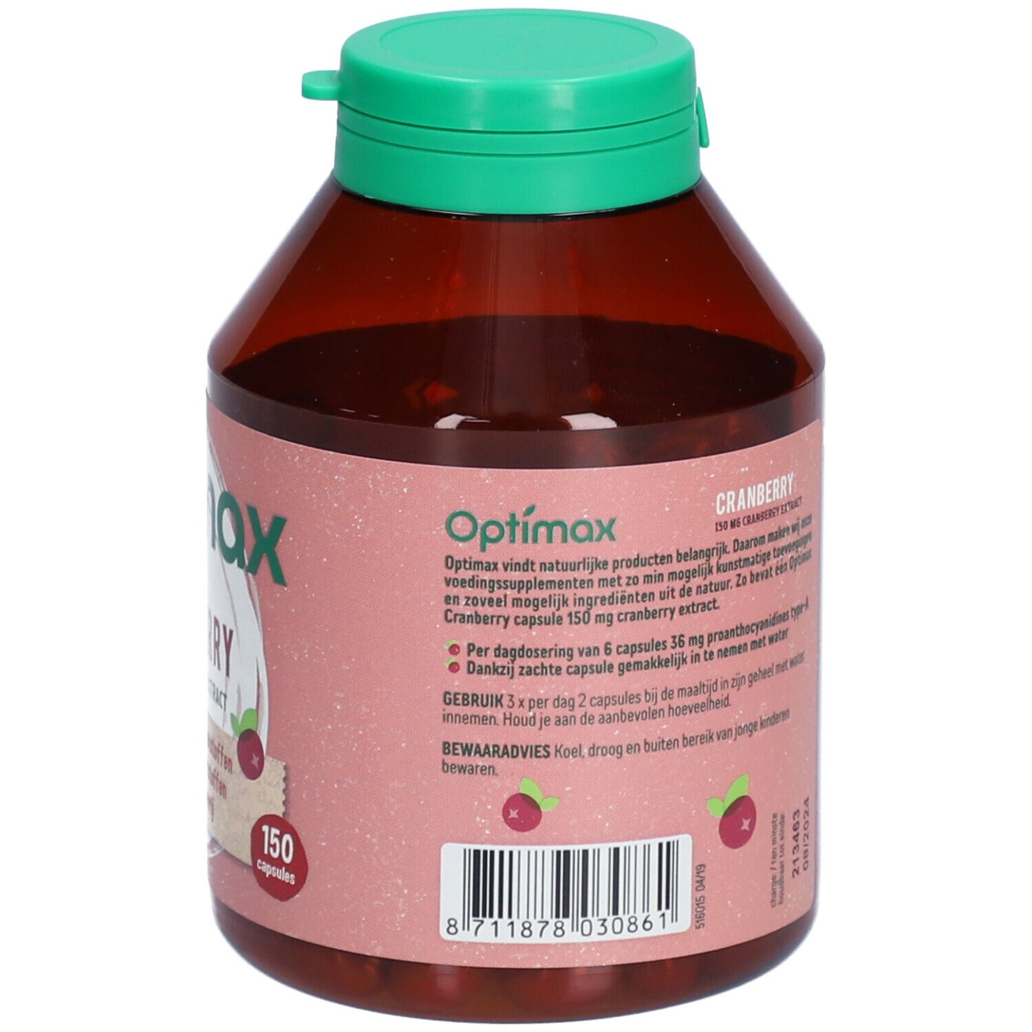 Optimax Plus Cysticare Cranberry Femme
