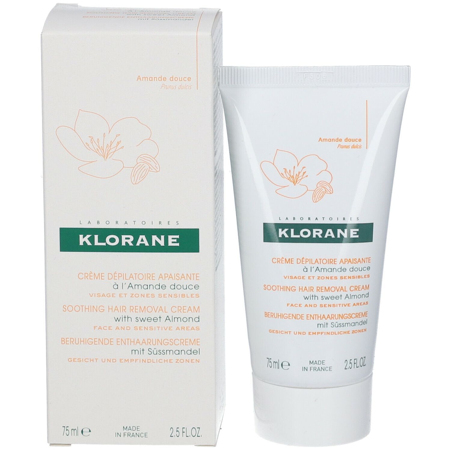 Klorane Crème Dépilatoire Visage - Zones Sensibles