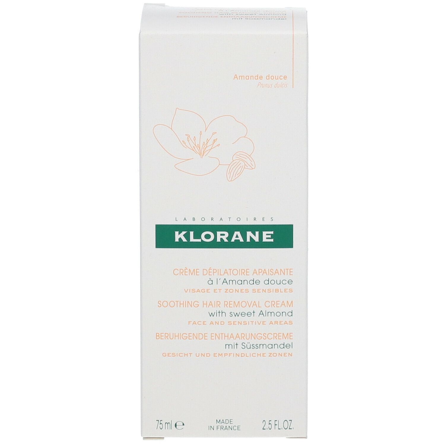 Klorane Crème Dépilatoire Visage - Zones Sensibles