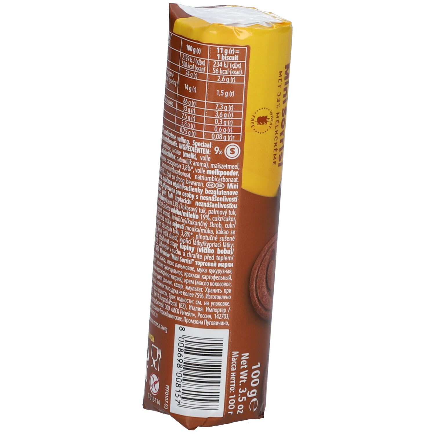 Schär Mini Sorrisi Kekse mit Milchcreme glutenfrei