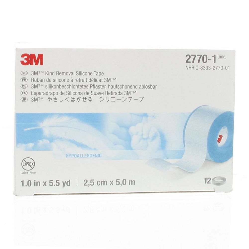 3M™ silikonbeschichtetes Pflaster 2,5 cm x 5,0 m