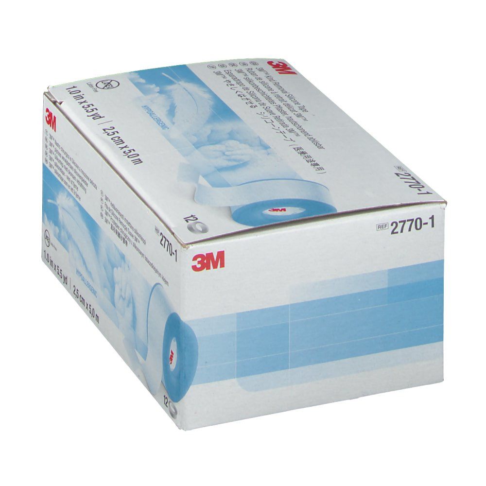 3M™ silikonbeschichtetes Pflaster 2,5 cm x 5,0 m